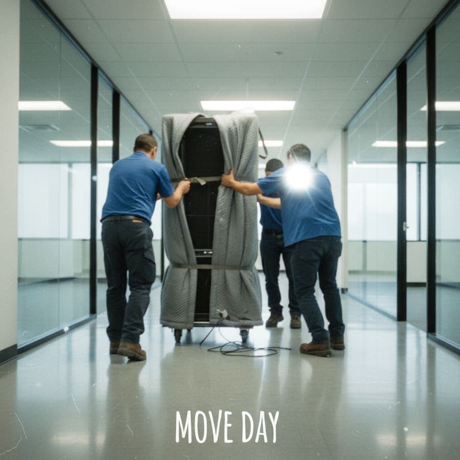 Alumen nightly crew performing Class-A office cleaning